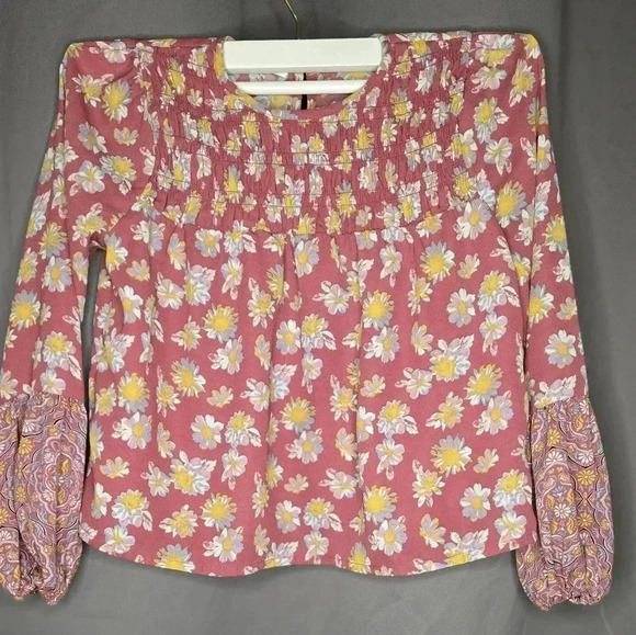 Girls XS floral blouse by Evsive - Picture 1 of 6